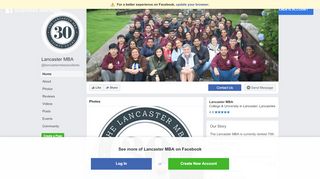 
                            4. Lancaster MBA - Home | Facebook