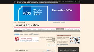 
                            8. Lancaster University - Business school rankings from the Financial ...