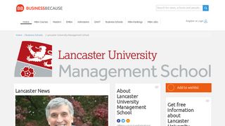 
                            9. Lancaster University Management School - BusinessBecause