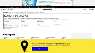 
                            6. Lancer Insurance Co - bloomberg.com