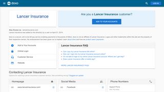
                            2. Lancer Insurance: Login, Bill Pay, Customer Service and Care ...