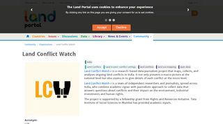 
                            3. Land Conflict Watch | Land Portal | Securing Land Rights Through ...