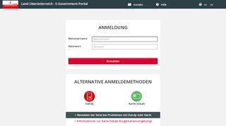 
                            1. Land Oberösterreich - E-Government-Portal