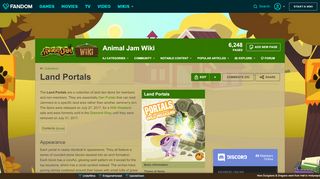 
                            1. Land Portals | Animal Jam Wiki | FANDOM powered by Wikia