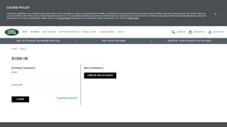 
                            3. Land Rover | Customer Login