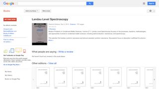 
                            4. Landau Level Spectroscopy