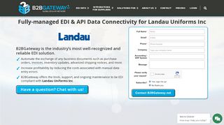 
                            2. Landau Uniforms Inc EDI & API Full-Service Integration | B2BGateway