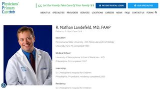 
                            7. Landefeld, R. Nathan, MD, FAAP | Physicians Primary Care