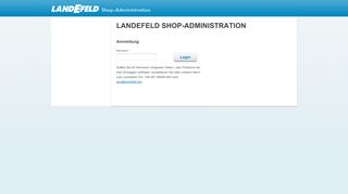 
                            3. Landefeld Shop-Administration