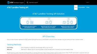 
                            5. Landline Texting | AT&T Developer