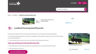 
                            4. Landlord housing benefit portal - Redbridge