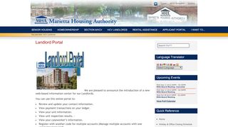 
                            5. Landlord Portal - Marietta Housing Authority