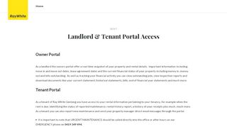 
                            9. Landlord & Tenant Portal Access - Rent - Ray White Geelong