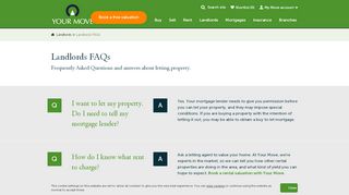 
                            4. Landlords FAQs | Frequently Asked Questions for ... - Your Move