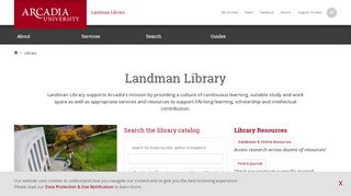 
                            3. Landman Library | Arcadia University