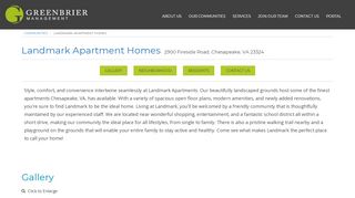 
                            8. Landmark Apartment Homes - Greenbrier ... - Greenbrier Management