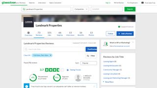 
                            9. Landmark Properties Reviews | Glassdoor