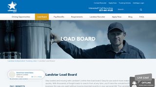 
                            2. Landstar Load Board: Search for Available Loads