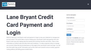 
                            7. Lane Bryant Credit Card Payment - Login - Address ...