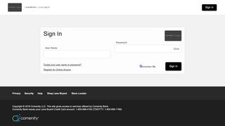 
                            1. Lane Bryant Credit Card - Sign In - c.comenity.net