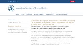 
                            2. Language Application Packet - American Institute of Indian Studies