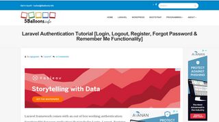 
                            3. Laravel Authentication Tutorial [Login, Logout, …