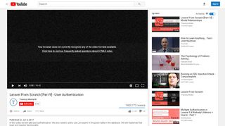 
                            6. Laravel From Scratch [Part 9] - User Authentication - YouTube