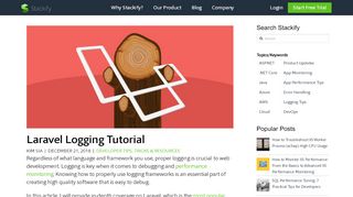 
                            6. Laravel Logging Tutorial - Stackify