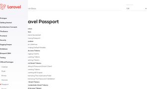 
                            1. Laravel Passport - Laravel - The PHP Framework For Web Artisans