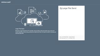 
                            7. Large File Send - Mimecast