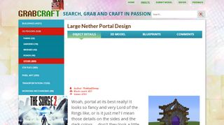 
                            5. Large Nether Portal Design - GrabCraft - Your number one source for ...