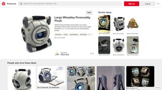 
                            3. Large Wheatley Personality Plush | might buy | Portal 2 wheatley ...