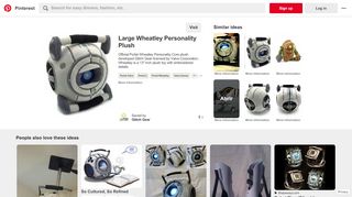 
                            9. Large Wheatley Personality Plush | Rayne | Portal 2 wheatley, Portal ...