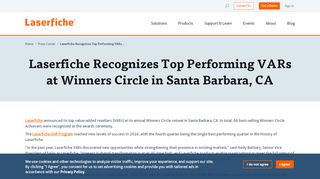 
                            5. Laserfiche Recognizes Top Performing VARs at Winners ...