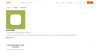 
                            7. LassoCRM Integrations | Connect Your Apps with Zapier