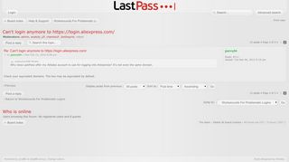 
                            5. LastPass Forums ? View topic - Can't login anymore to https ...