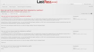 
                            7. LastPass Forums • View topic - How can we fix an …