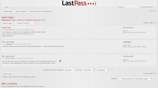 
                            6. LastPass Forums • View topic - yasni login
