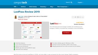 
                            8. LastPass Review 2019 : Why does it score 4.5 out of 5 ...