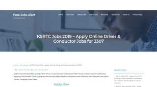 
                            5. {LATEST} KSRTC Recruitment 2019 | 2500 New KSRTC SRTC ...