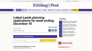 
                            9. Latest Leeds planning applications for week ending December 10 ...