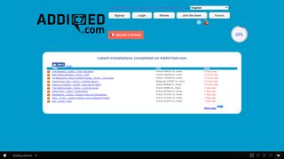 
                            6. Latest translations completed on Addic7ed.com - …