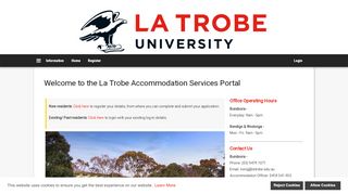 
                            2. LaTrobe University - Welcome to Accommodation Services ...