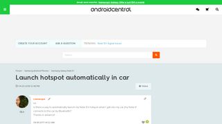 
                            9. Launch hotspot automatically in car - Android Forums at ...