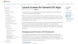 
                            2. Launch Screens for Xamarin.iOS Apps - docs.microsoft.com