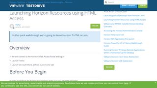 
                            4. Launching Horizon Resources using HTML Access – VMware ...