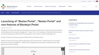 
                            3. Launching of “Beelan Portal”, “Neelan Portal” and new features of ...