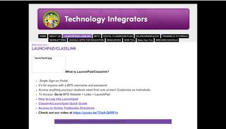 
                            5. LAUNCHPAD/CLASSLINK - integrators - Google Sites