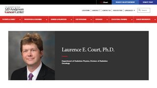 
                            9. Laurence E. Court | MD Anderson Cancer Center