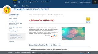 
                            3. LAUSD Office 365 / Office 365 Home